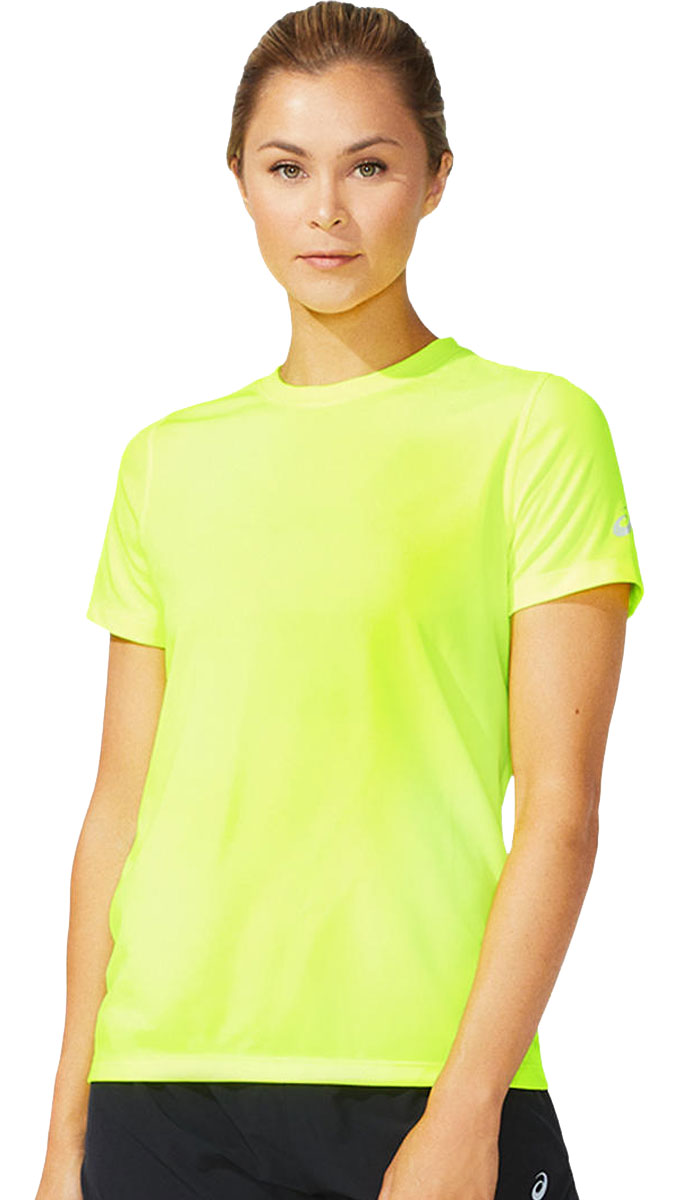 Lime Green Asics Ready Set Short Sleeve Shirt