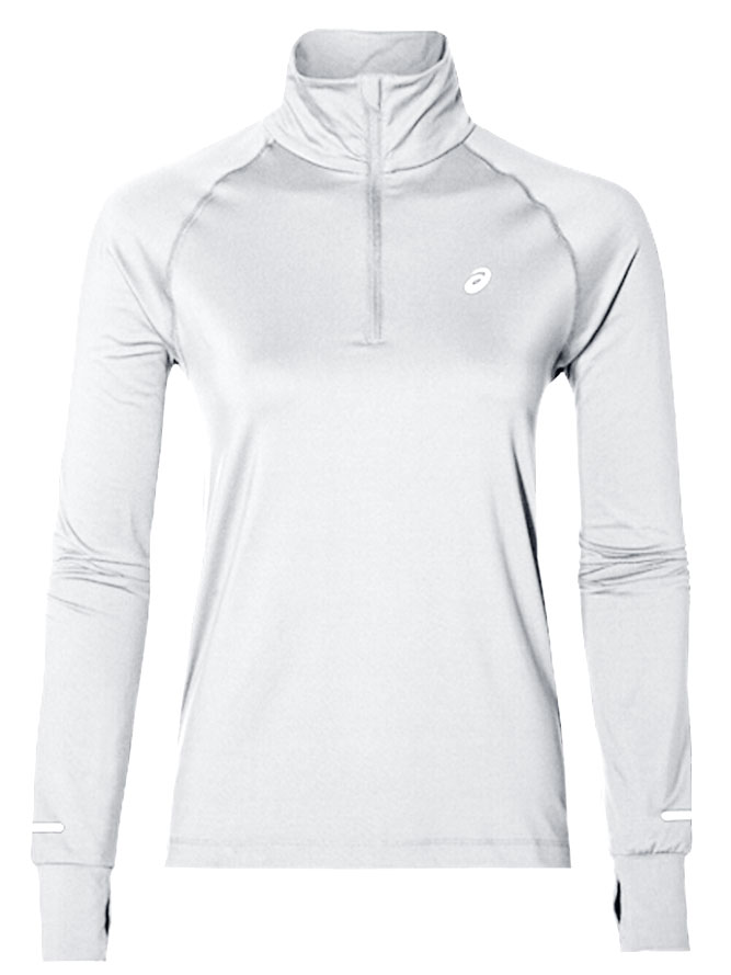 asics women's 1/2 zip