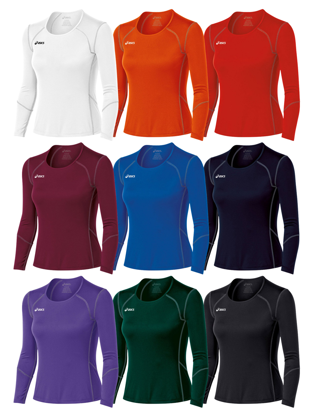 asics volleyball jerseys long sleeve