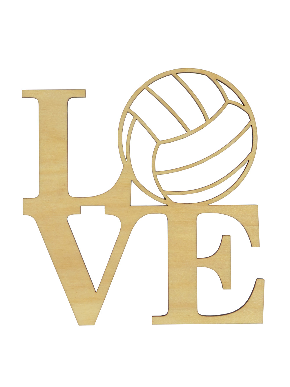 Wood LOVE Sign | Midwest Volleyball Warehouse