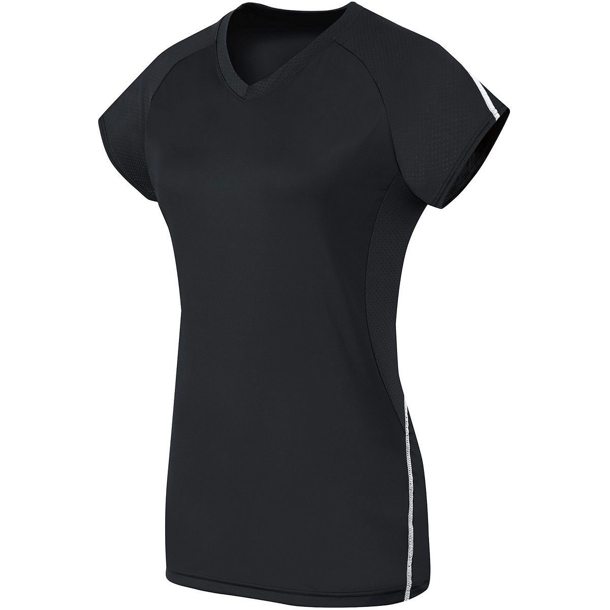 Youth Short Sleeve Solid Jersey - Black | Midwest Volleyball Warehouse
