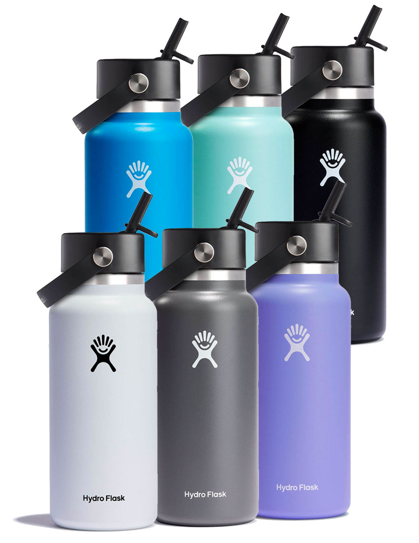 Hydro Flask 24-Ounce Water Bottle with Straw Lid