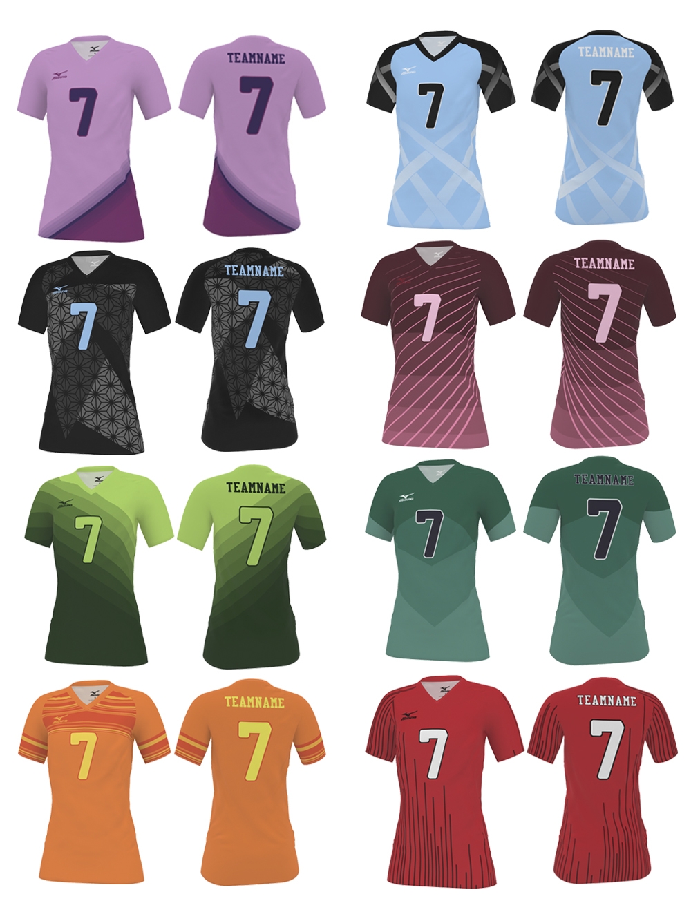 mizuno sublimated volleyball jerseys