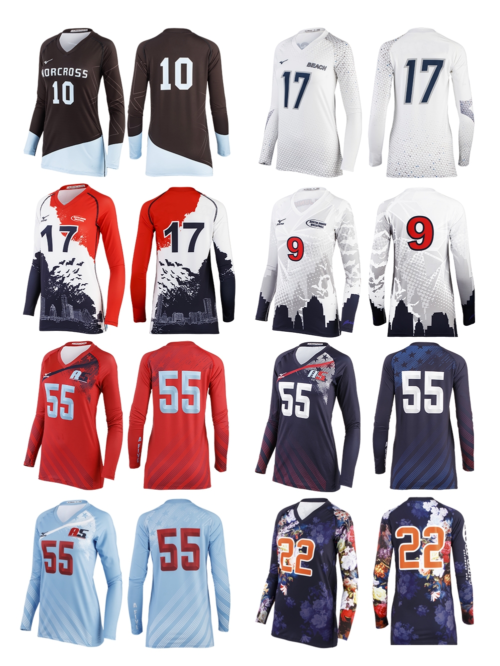 mizuno sublimated volleyball jerseys