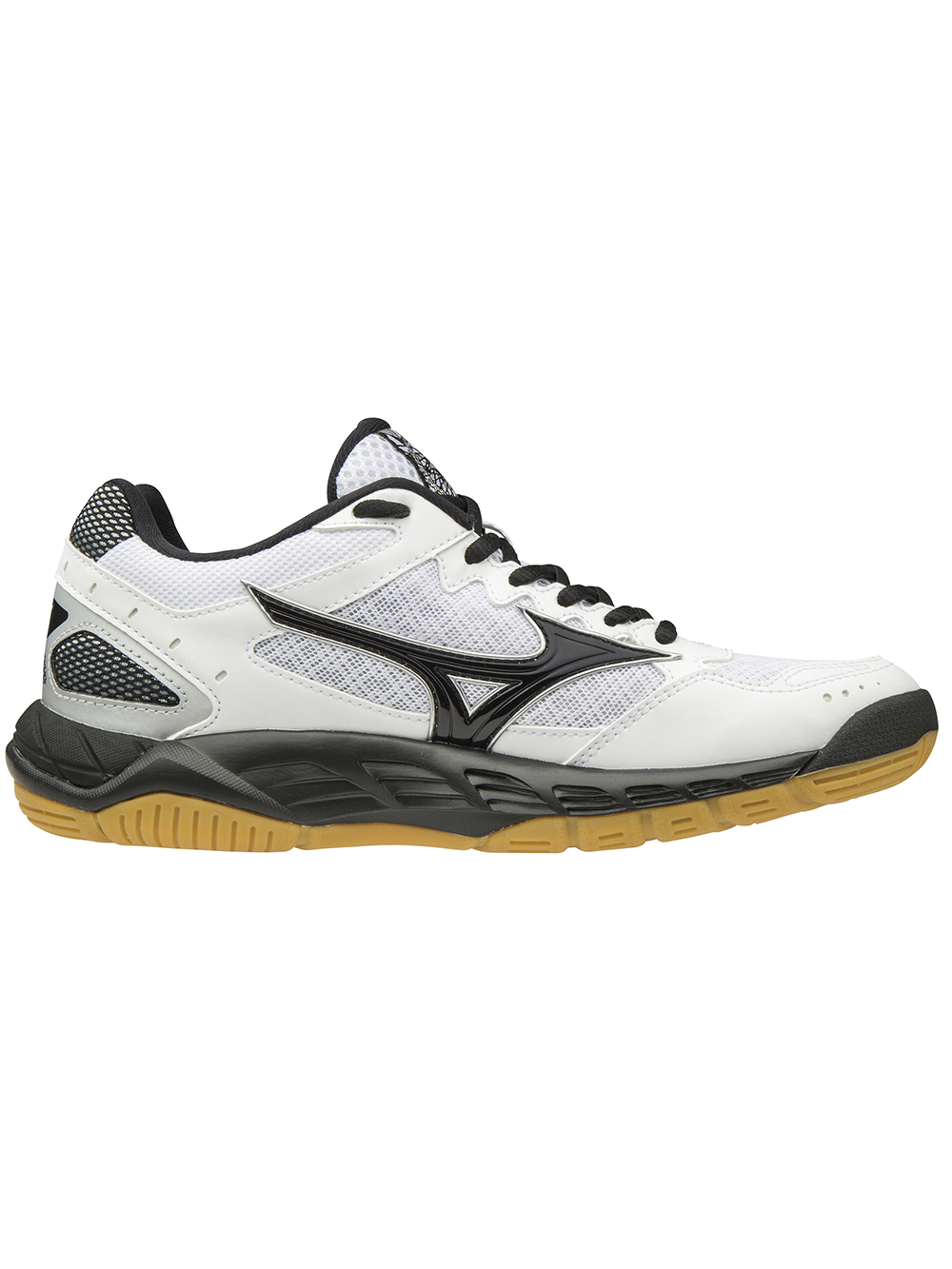 Mizuno Wave Supersonic Shoes - White/Black | Midwest Volleyball Warehouse