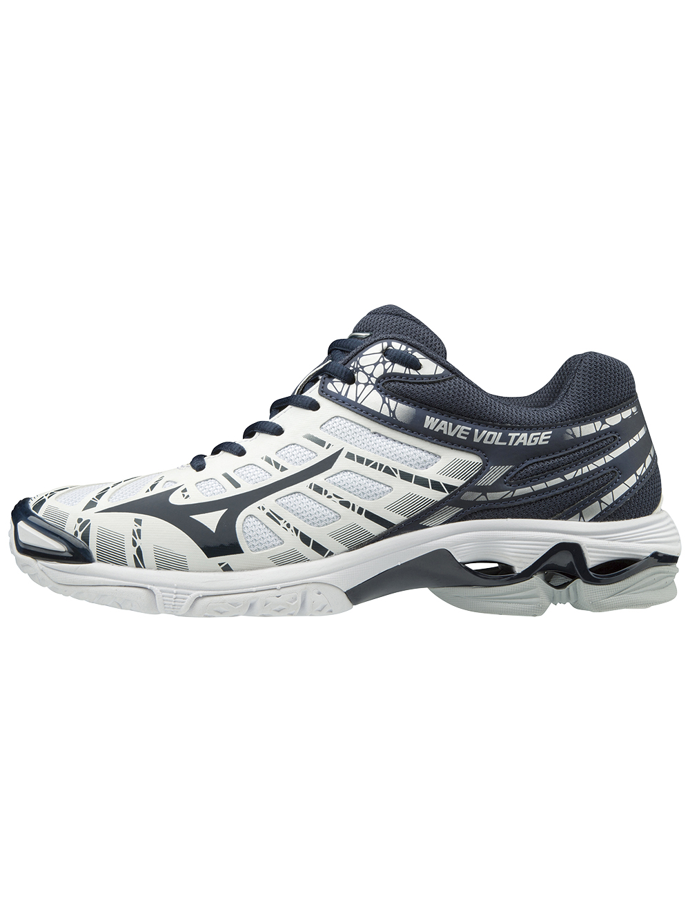 navy mizuno volleyball shoes