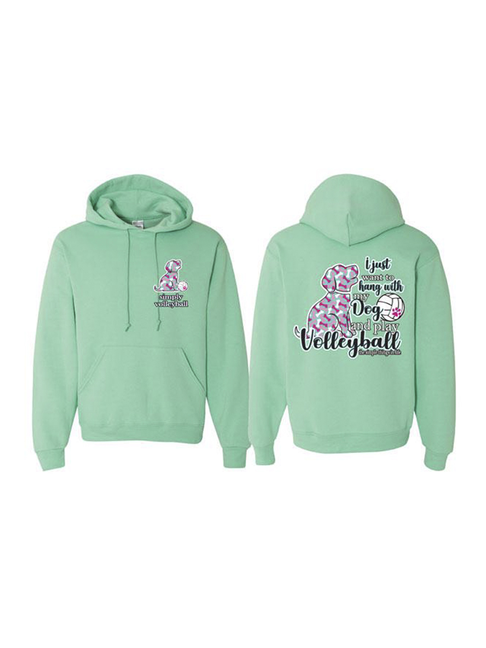 Cute volleyball deals hoodies