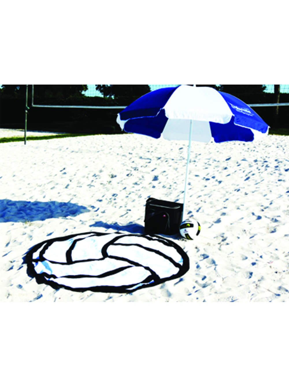 5' Round Volleyball Beach Towel Midwest Volleyball Warehouse
