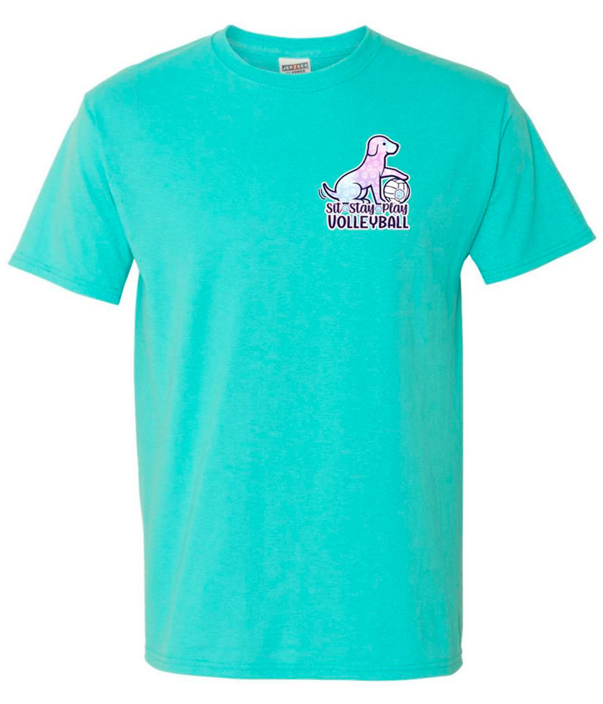 Sit Stay Play T Shirt Midwest Volleyball Warehouse