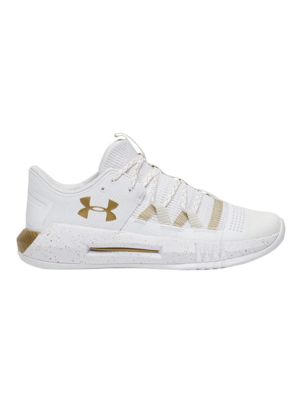 white and gold shoes