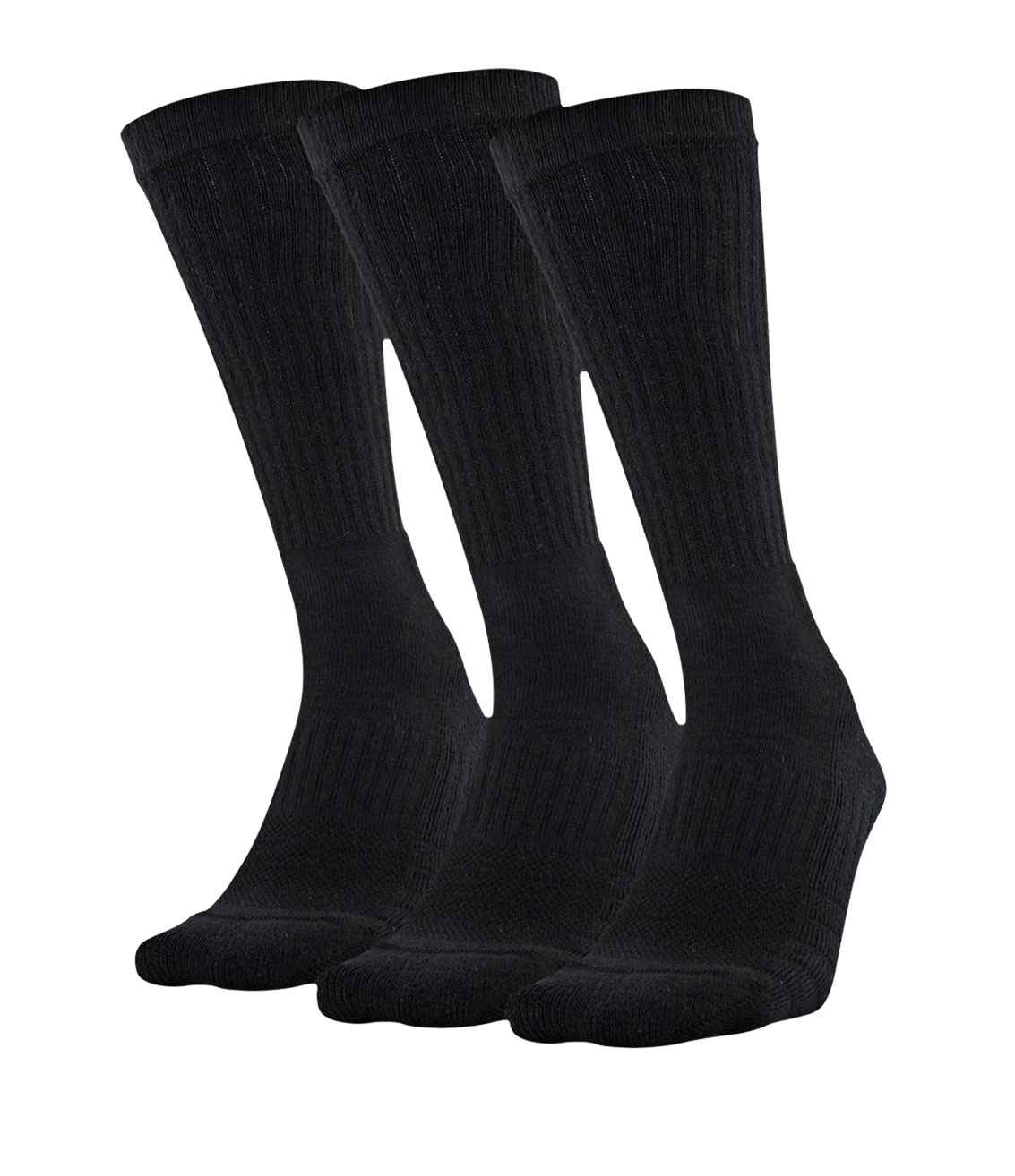 Under Armour 3-Pack Crew Sock | Midwest Volleyball Warehouse