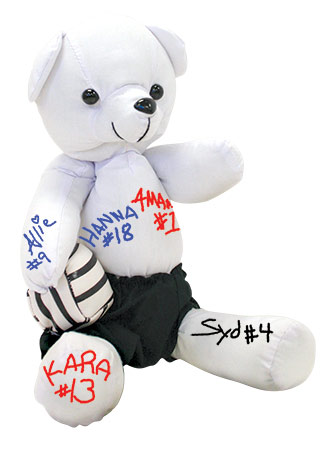 autograph teddy bear