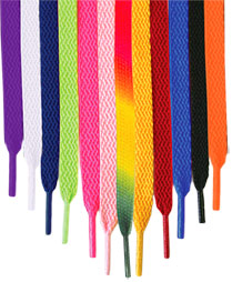 different color laces