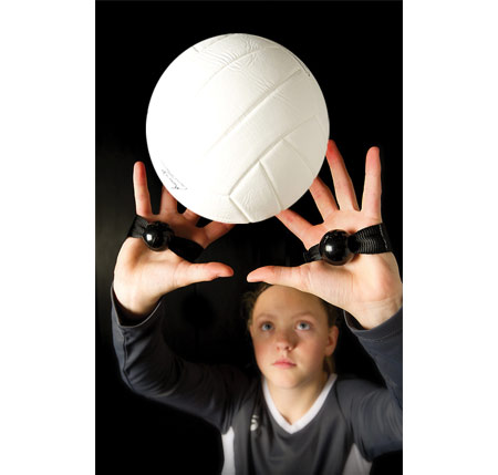 Tandem Sport Set-Rite Volleyball Setting Technique Training Aid hand 2 Straps 