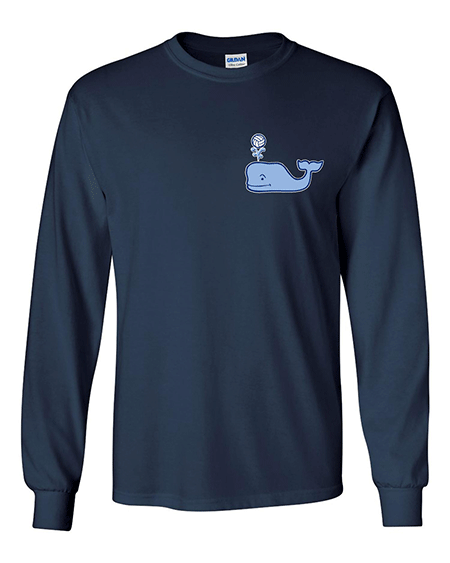 Volleyball Whale Long Sleeve T-Shirt | Midwest Volleyball Warehouse